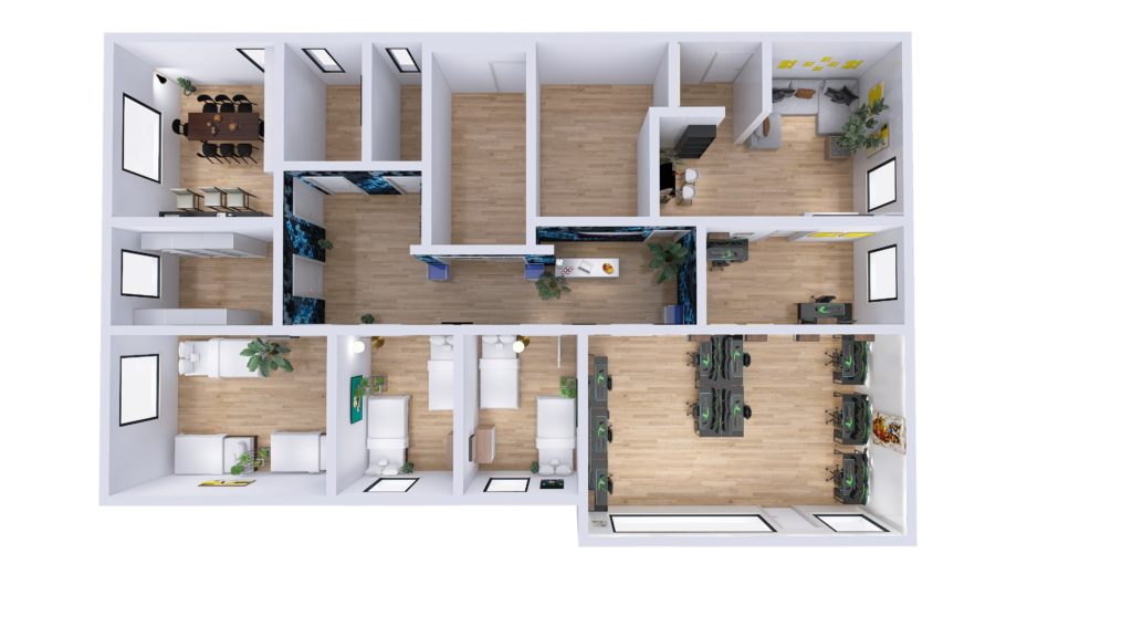 Grundriss der GOME Facility