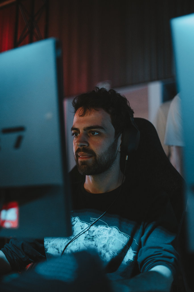 Player portrait blue